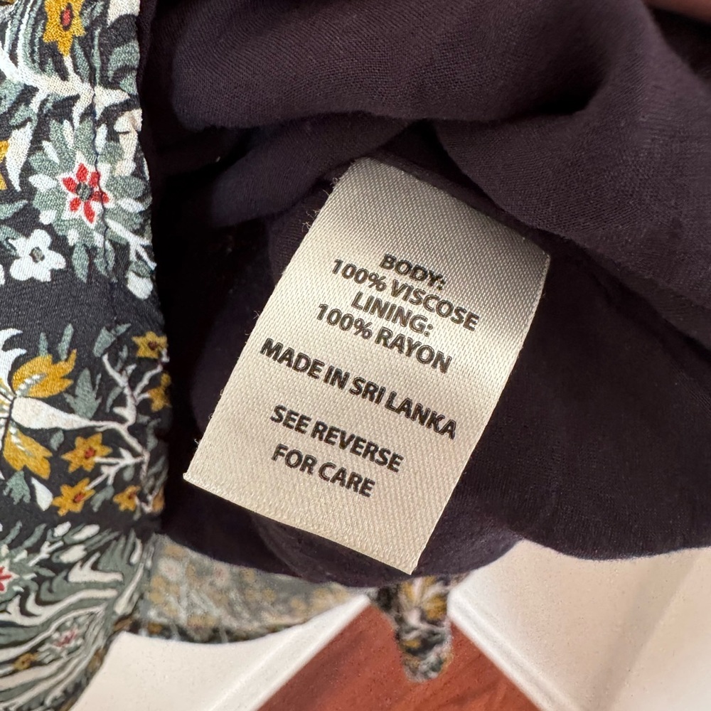Spartina 449 Women's Blouse - Blue and Yellow Floral - Picture 5 of 5
